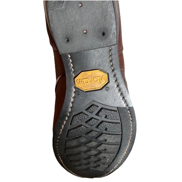 Vintage Dunn's Leather Lace-Up Work Boots Men's 9D Vibram Sole Ranch/Logger - Picture 9 of 10